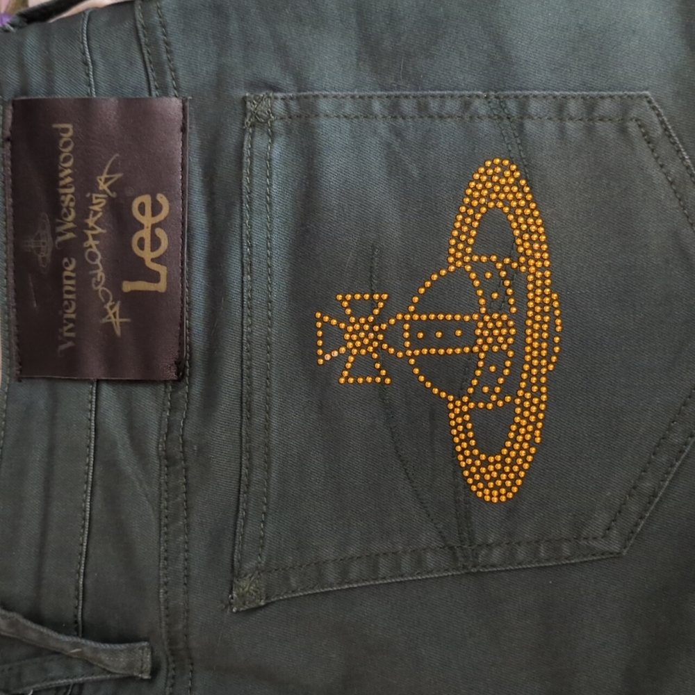 Vivienne Westwood Anglomania x Lee Green Skinny Jeans
